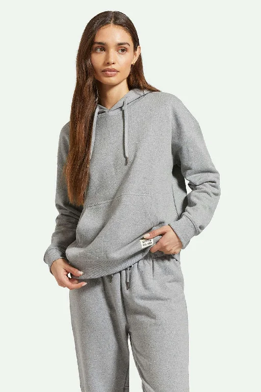 Buy More, Save More Cross Loop French Terry Hoodie - Heather Grey