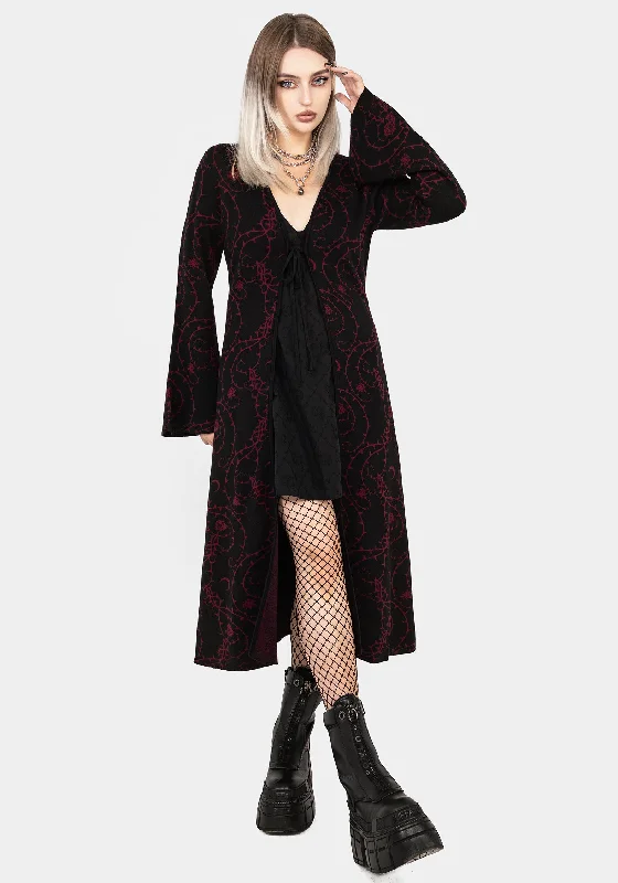 Clearance Event Thorns Knit Longline Cardigan
