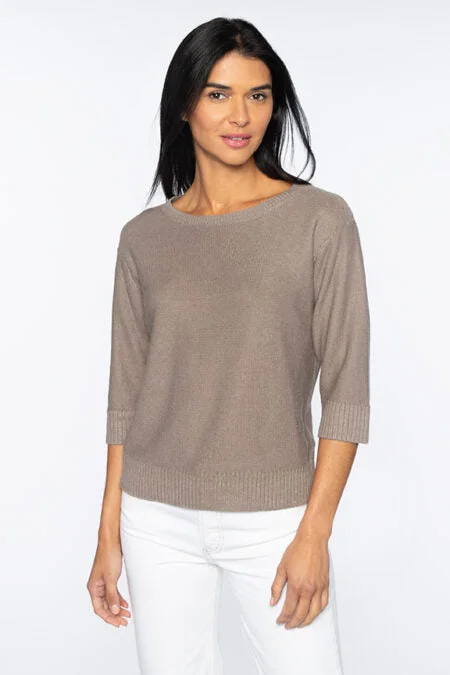 Seasonal Trends Kinross Cashmere Textured Easy Pullover