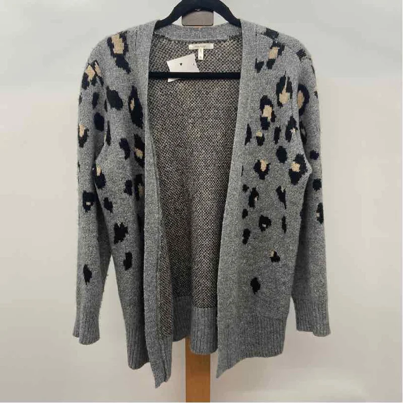 Clearance Sale, All Cheap Maurices Women's Size M Gray Animal Print Cardigan