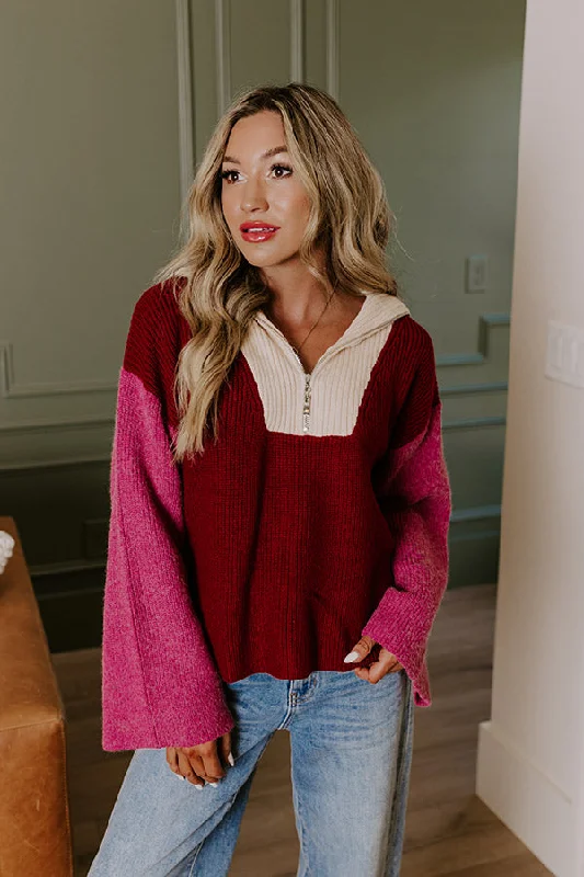 Massive Selection Sale Women's Sports Apparel Cafe Patio Color Block Sweater