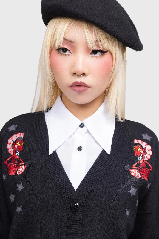 Stylish Looks Splendidly Evil Cardigan
