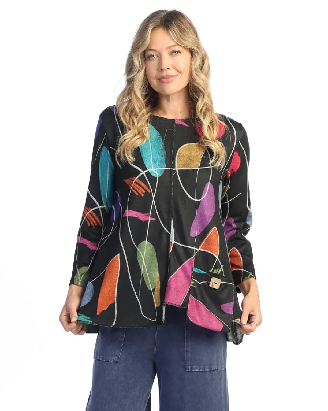 Romantic Flair “Frolic” Brushed Knit Tunic Top - FB2-1984