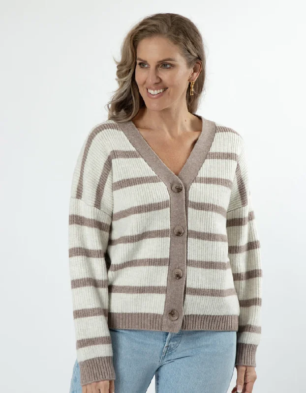 Dreamy Aesthetic Stella + Gemma Greyson Cardigan Oat Stripe