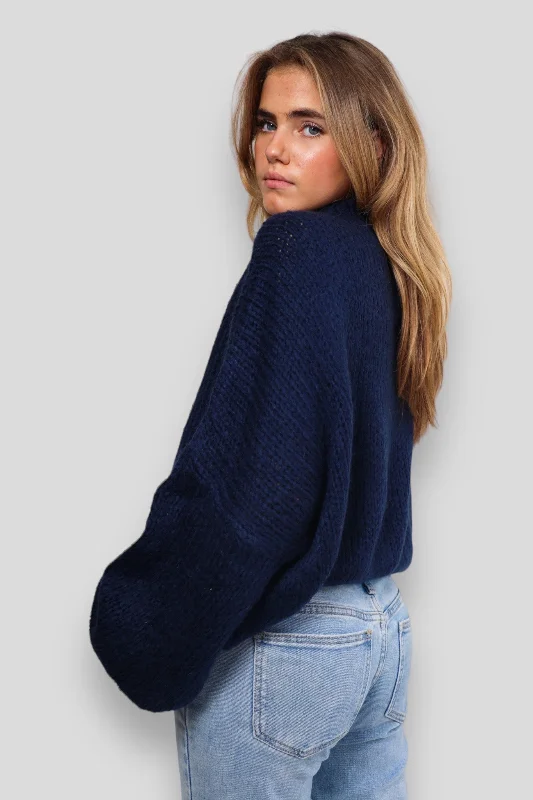 Bold Patterns "Keep me warm" sweater navy