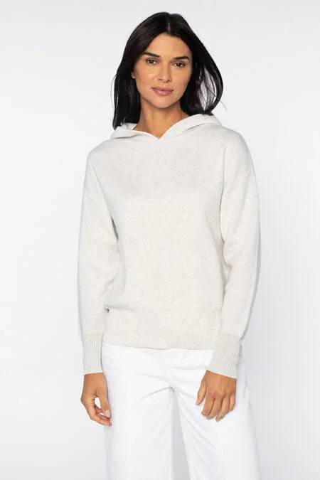 Summer Deals Kinross Cashmere Doubleknit Pullover Hoodie