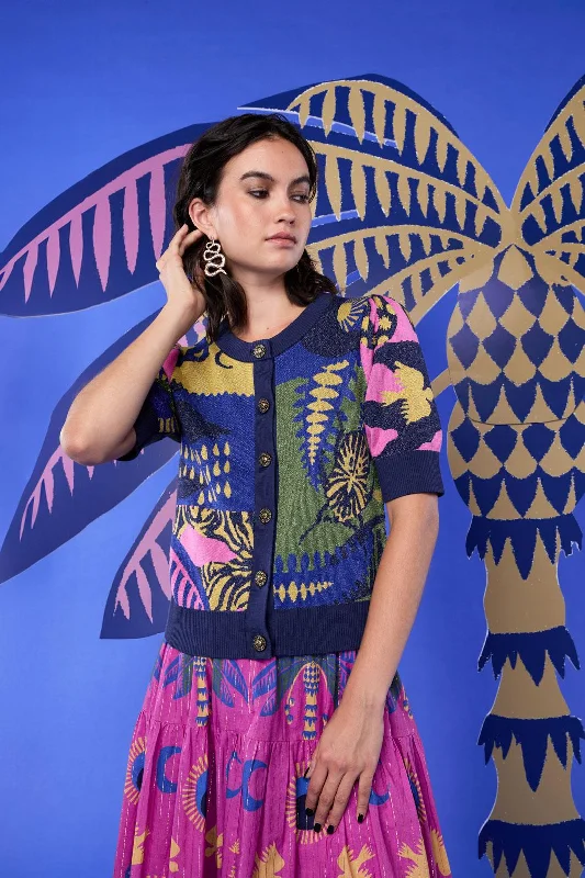 Everyday Glamour Stamp Collecting Cardigan