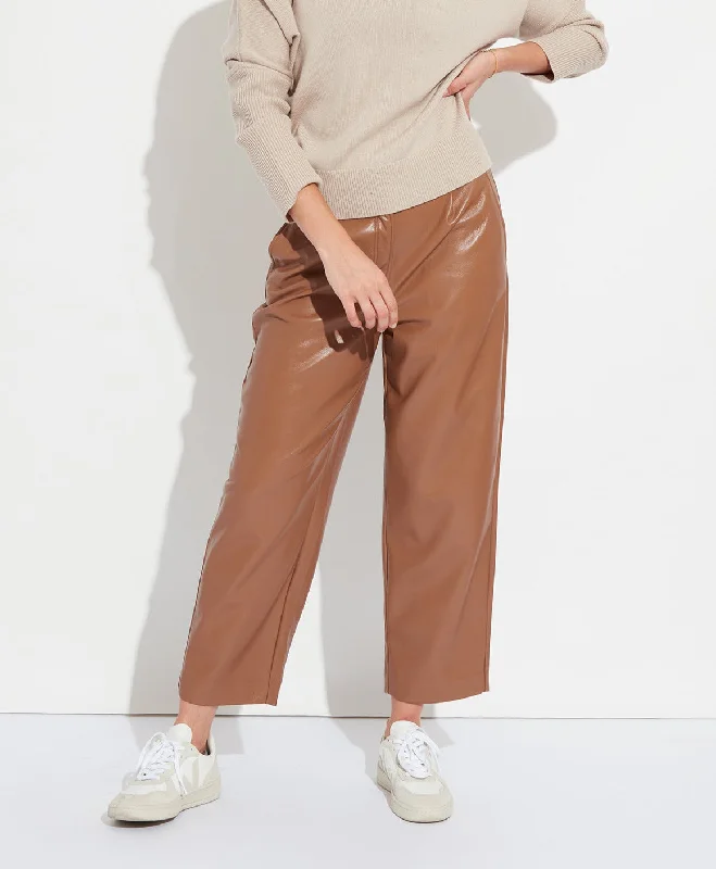 Vintage Style Clothing Sale Slouchy Vegan Leather Trouser