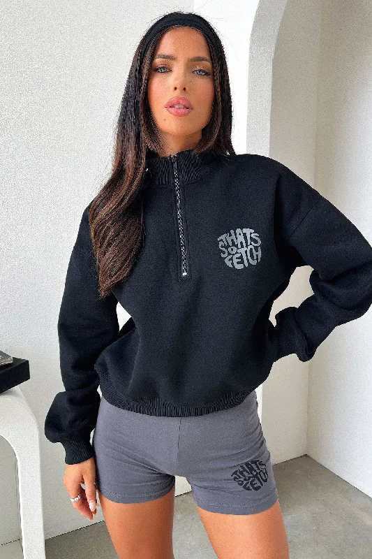 Trendy Clothing Sale Clearance Event – Grab Stylish Outfits Before They're Gone Beckham Half Zip Sweater - Black