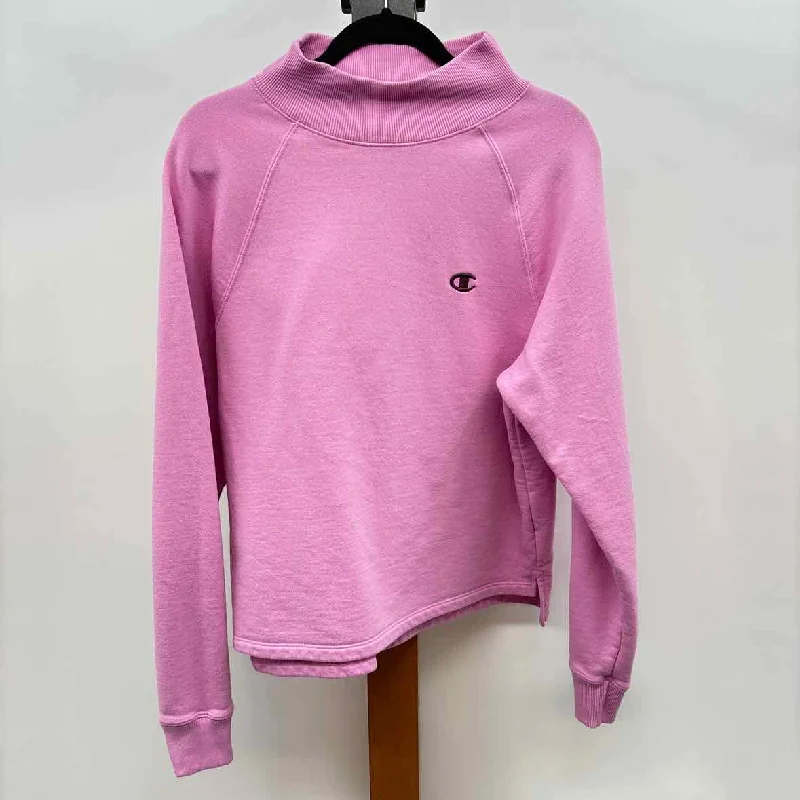 Wardrobe Refresh Champion Women's Size L Pink Solid Sweatshirt