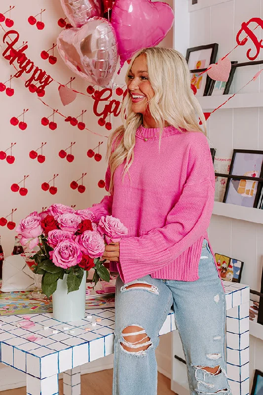 Dive Into Trendy Women's Fashion Women's Relaxed Clothes Under The Clouds Sweater In Violet
