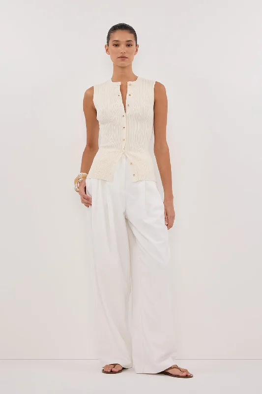 Bold Silhouette JASMINE PLASTER KNIT TOP