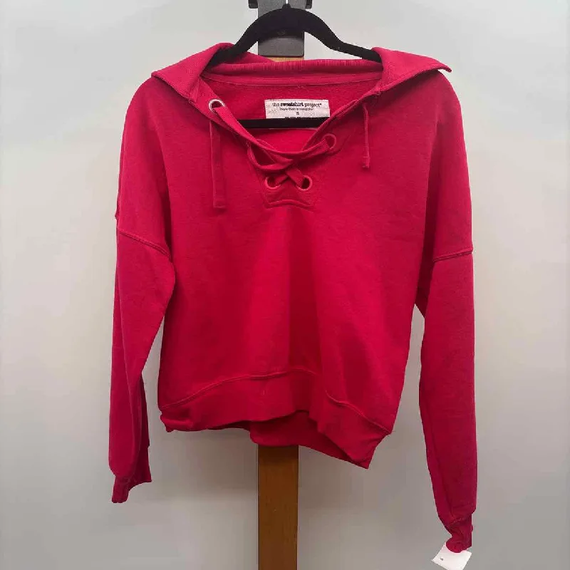 Hurry Before It's Gone The Sweatshirt Project Women's Size S Pink Solid Sweatshirt