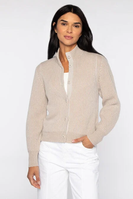 Don't Miss Out Kinross Cashmere Gathered Sleeve Cardigan