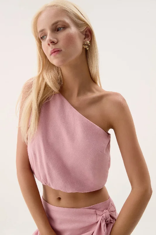 Graceful Drape Eden One Shoulder Top
