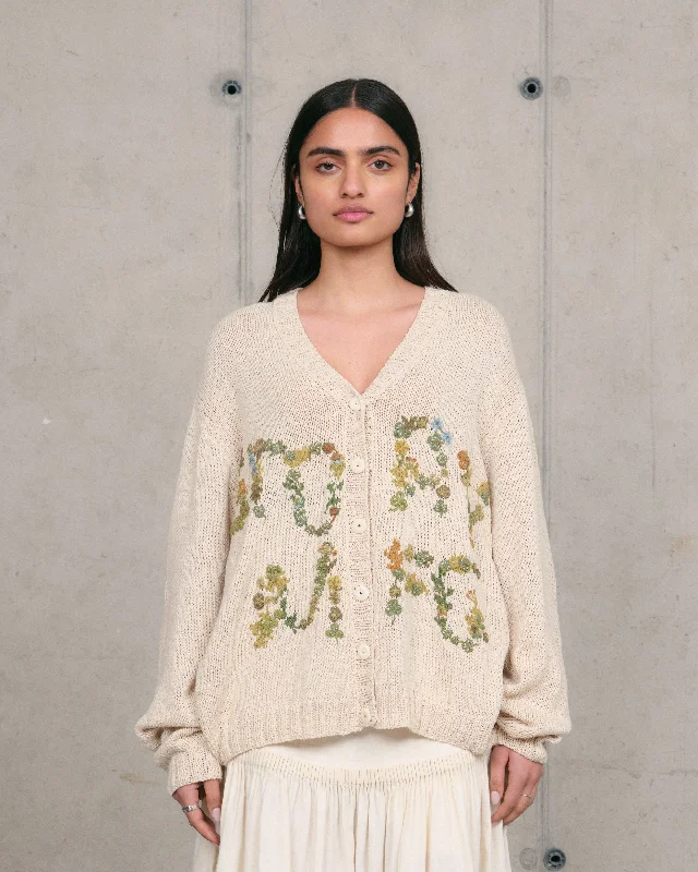 Save On Inspired Styles Twinsun Knit Cardigan - Ecru Story