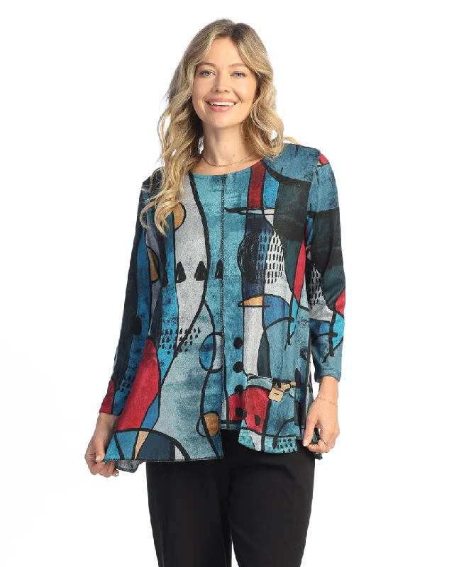 Seasonal Trend “Granada” Brushed Knit Tunic Top - FB2-1962