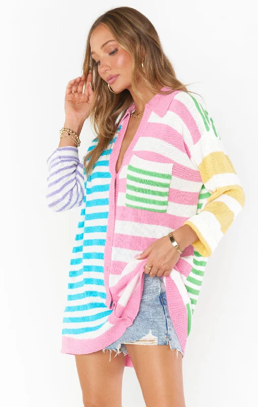 Trending Items Vintage-Inspired Women's Clothes Sonny Sweater ~ Candy Chalk Knit