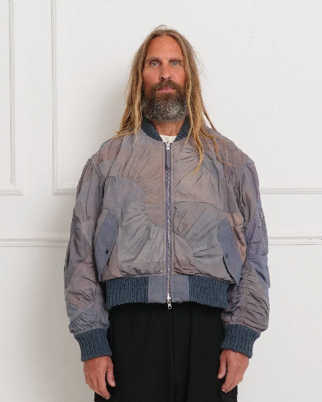 New Season Fashion Preview Sale Seed Bomber - Purple Wandering Patchwork