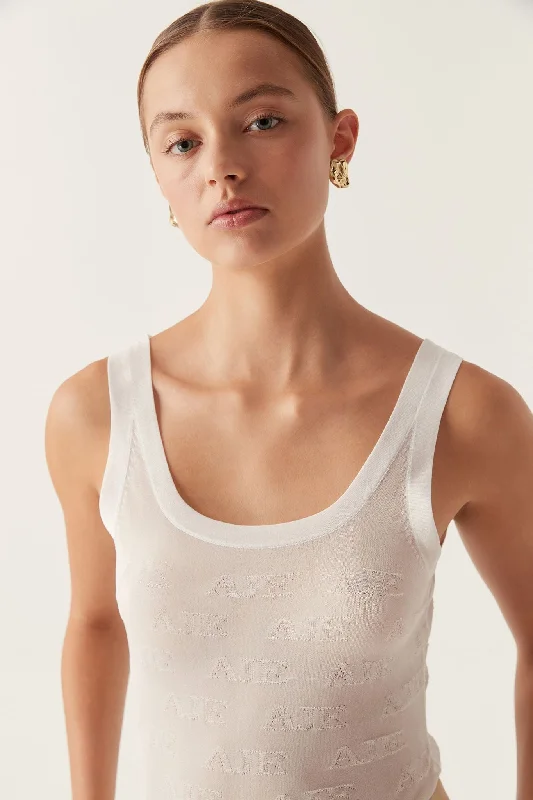 Vintage Retro Party Wear Method Logo Scoop Neck Tank