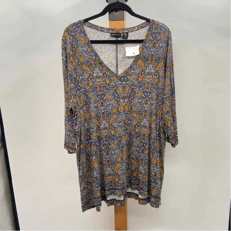 Latest Fashion JNY Women's Size 2X Blue Paisley Tunic