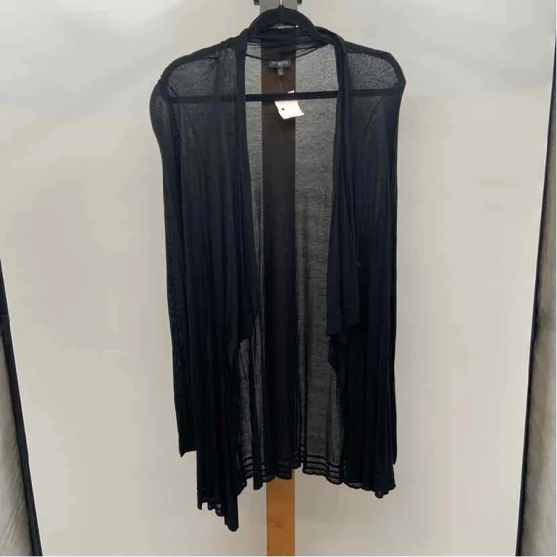 Relaxed Style Talbots Women's Size 2X Black Solid Cardigan