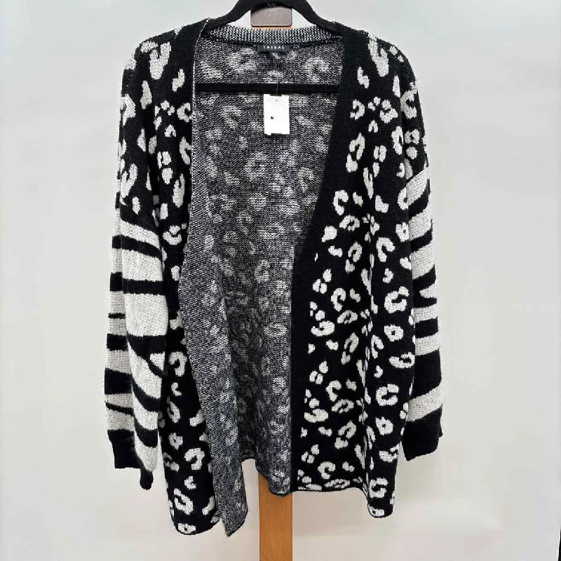 Exclusive Deals Online Tribal Women's Size XL Black Animal Print Cardigan