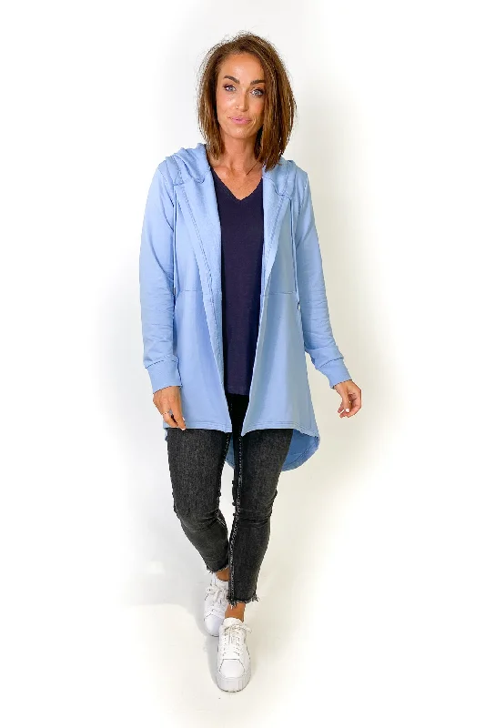 Boho - Chic Festival - Ready Style Silent Theory Ashleigh Hooded Cardigan Blue