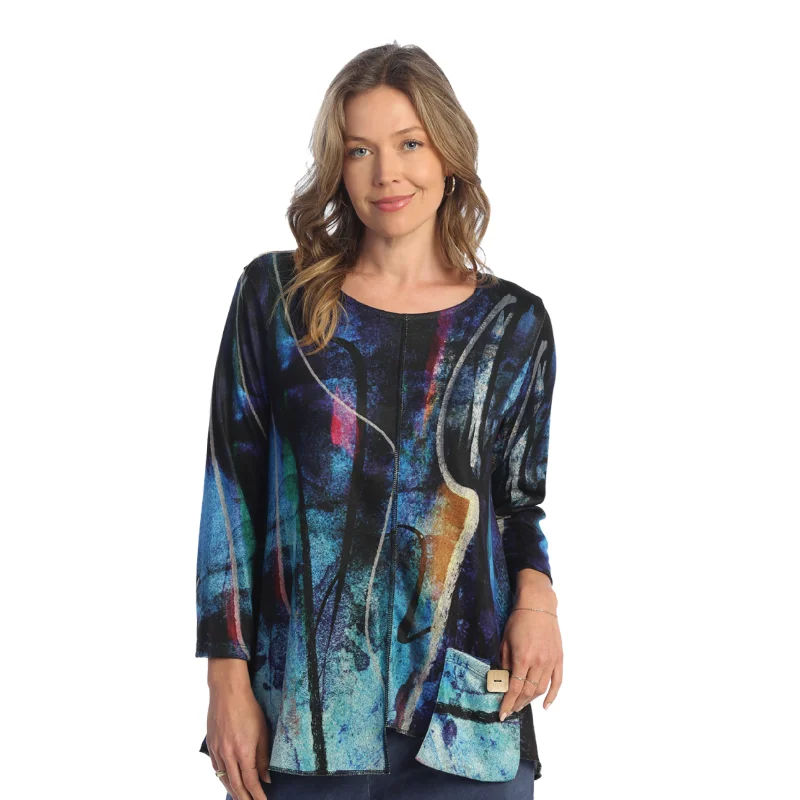 Trendy Fashion for Women “Eclipse” Brushed Knit Tunic Top - FB2-1853 - 3X Only