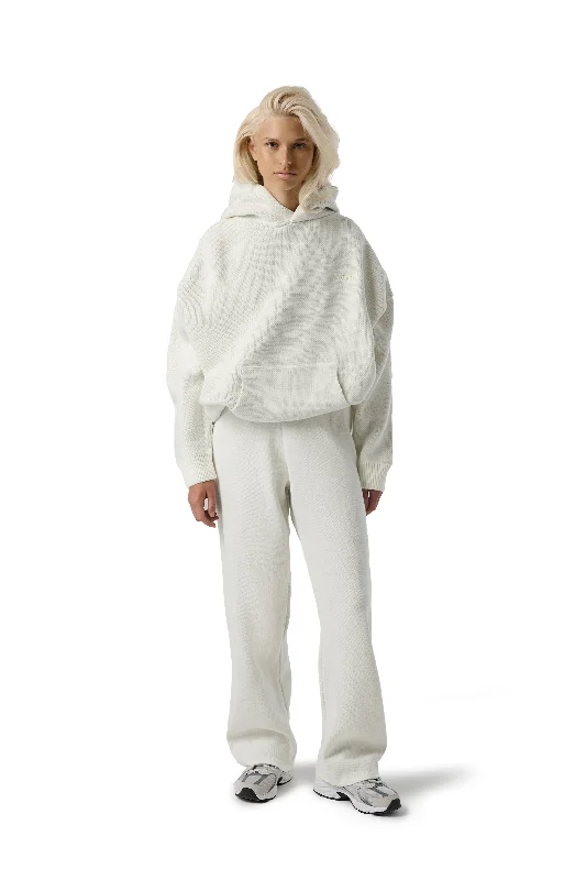 Chic Styles Seekers Knit Hoodie in Wisp