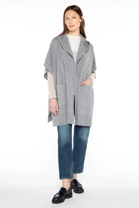 Travel Essentials Kinross Cashmere Hooded S/L Cardigan