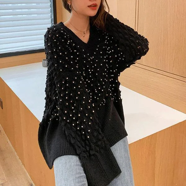 Casual Fashion 2020 Winter Casual Dot Design Knit Tops