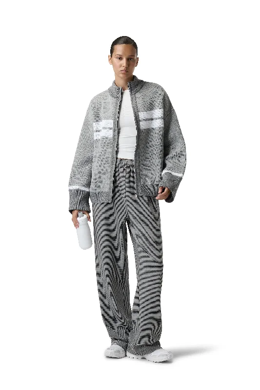 Trendy New Clothes Muffle Knit Zip Up Cardigan