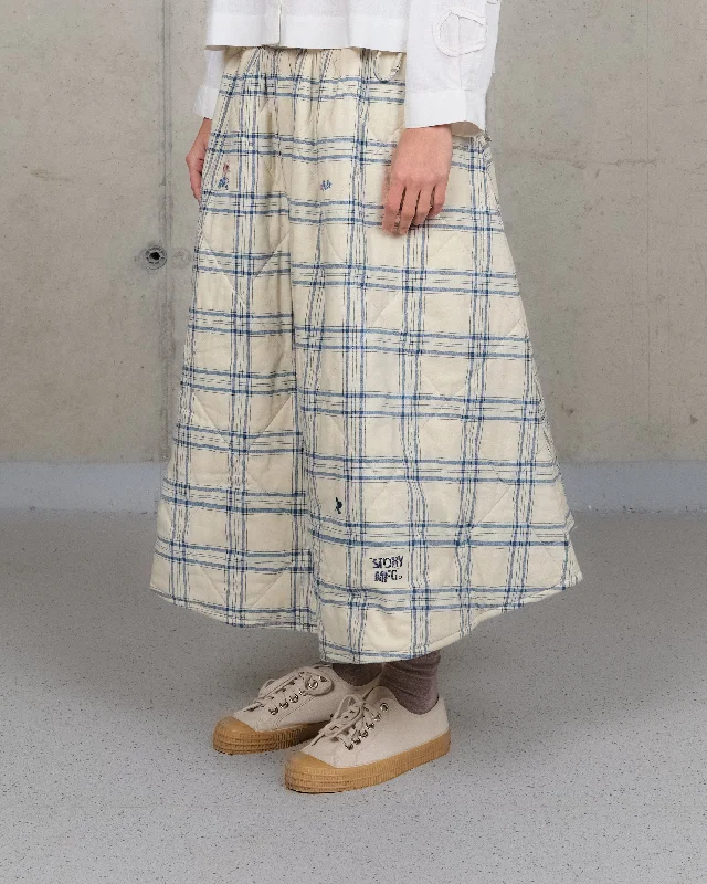 Limited Time Offer Foxglove Skirt - French Gingham Interrupted