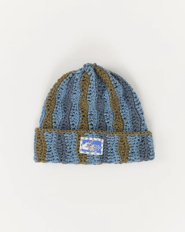 Special Offer For You Seaweed Beanie - Blue Wonky-Wear
