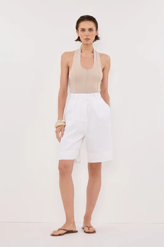 Playful Elegance LISS STONE HALTER KNIT TOP