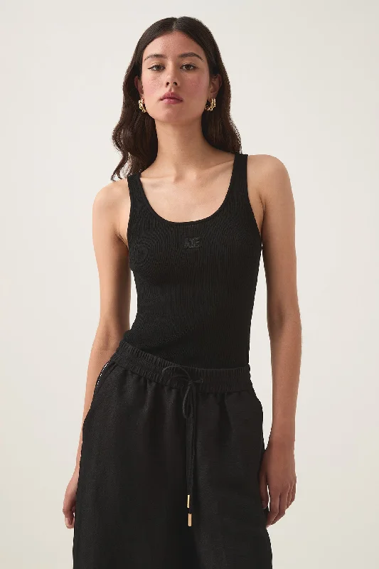 Holiday Glam Peyton Sheer Knit Tank