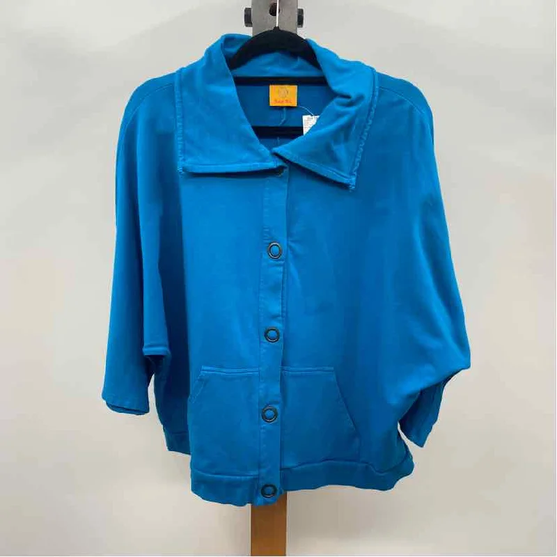 Chic Outfits Ruby Road Women's Size L Teal Solid Jacket
