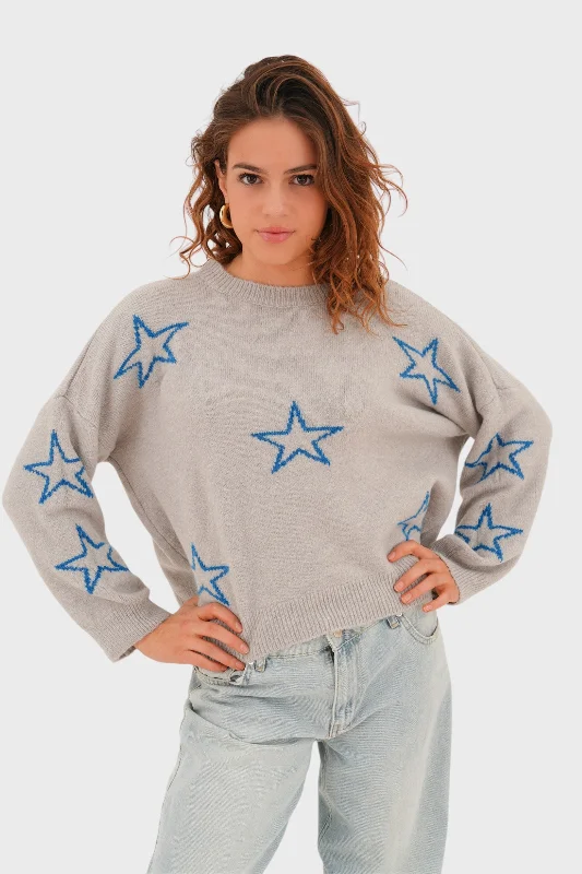 Chic & Cozy Collection "Starry sky" sweater grey