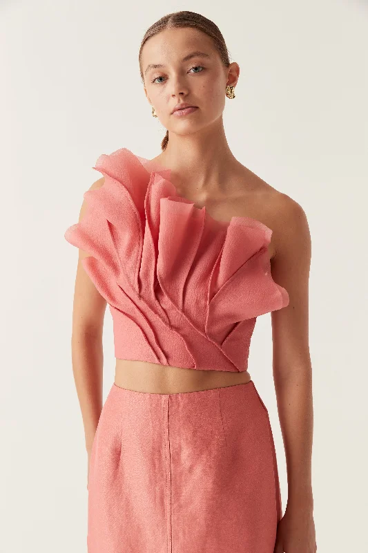 Quality Driven Apparel Flame Crop Top