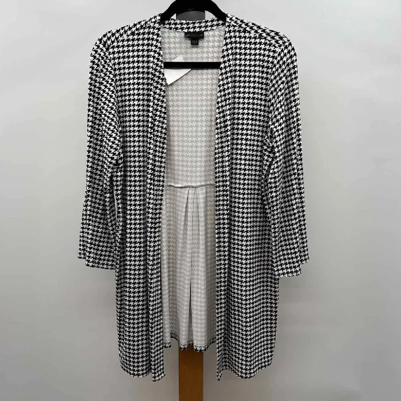 Fashion Essentials JJill Women's Size M White Houndstooth Cardigan