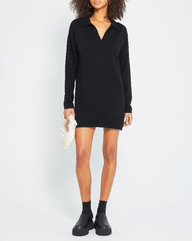 Chic Styles Hailey Cashmere Polo Dress