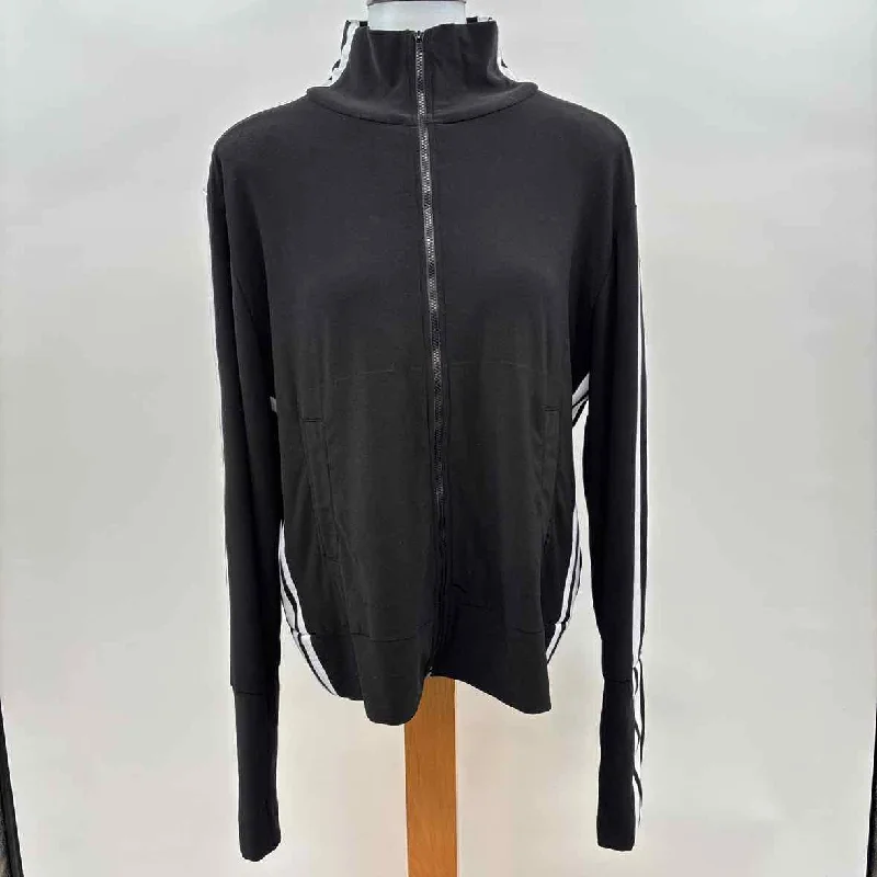 Sophisticated Fashion Norma Kamali Women's Size L Black Stripe Jacket
