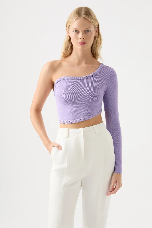 Casual Weekend Relaxed Style Hyades Braided Long Sleeve Top