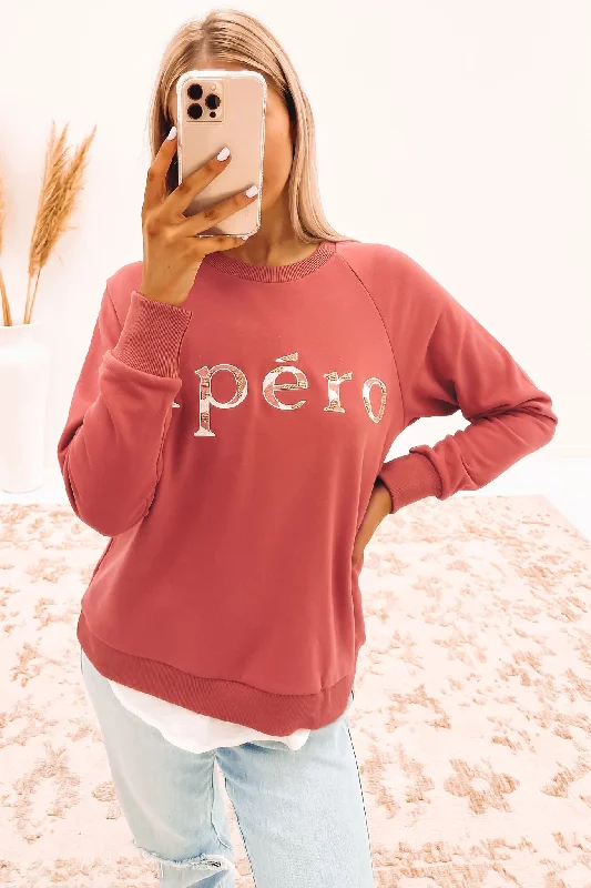 Find Your Unique Flair Trendy And Timeless Styles Now At Exclusive Discounts Mae Embroidered Jumper Raspberry