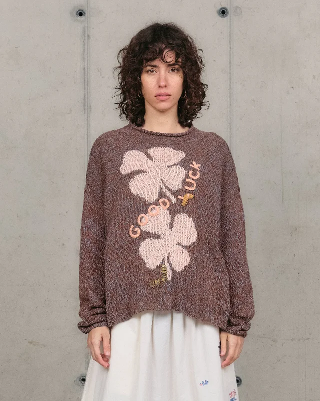 Fashion Forward Outfits Twinsun Knit Rollneck - Twisted Brown Luck