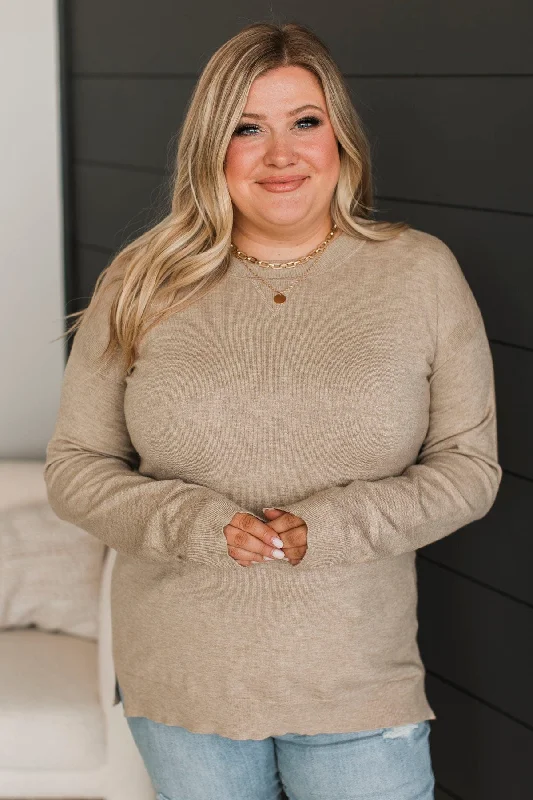 Wardrobe Refresh Unforgettable Feeling Knit Sweater- Sand
