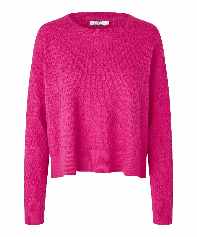 Current Trends 1009989 MaFayda Sweater  - Fuchsia Red