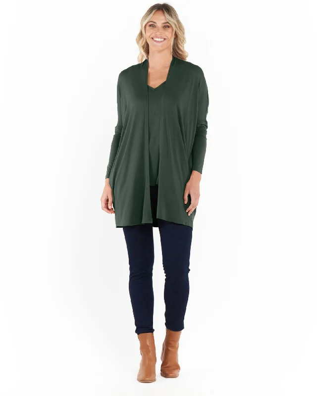 Elegant Style Betty Basics Margot Cardigan Dusty Moss