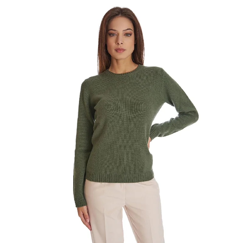 Luxury Fashion for Women DARK GREEN CREWNECK